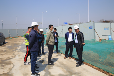 浦口經濟開發區管委會蒞臨百合路環保項目現場檢查指導，為綠色發展保駕護航